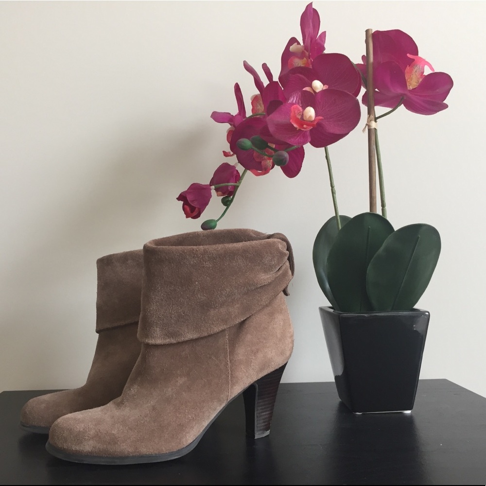 BCBGeneration Tan Suede Booties
